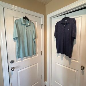 Izod Light Blue and Navy Polo Shirts